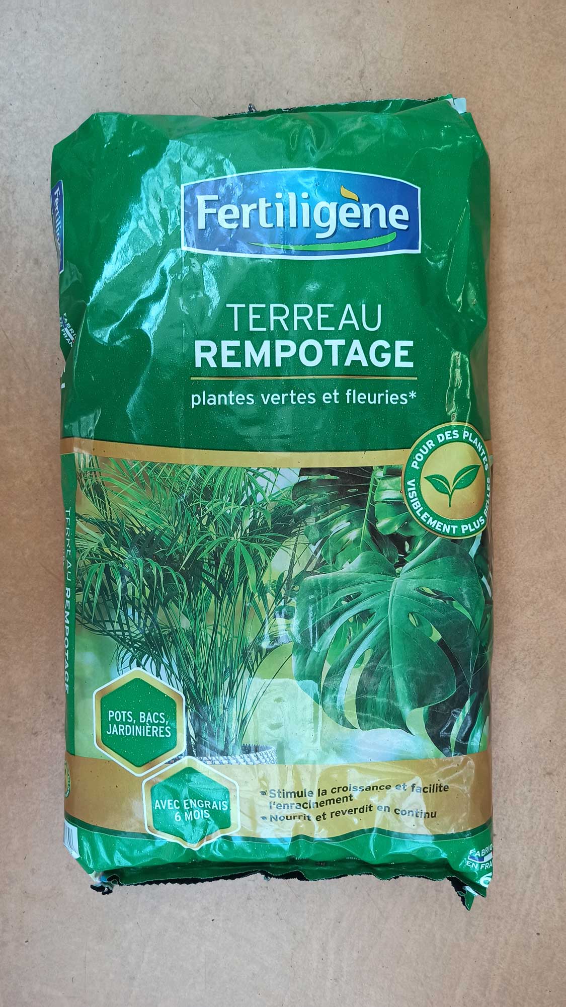 Terreau rempotage plantes vertes & plantes fleuries - Algoflash - 6 L  Algoflash