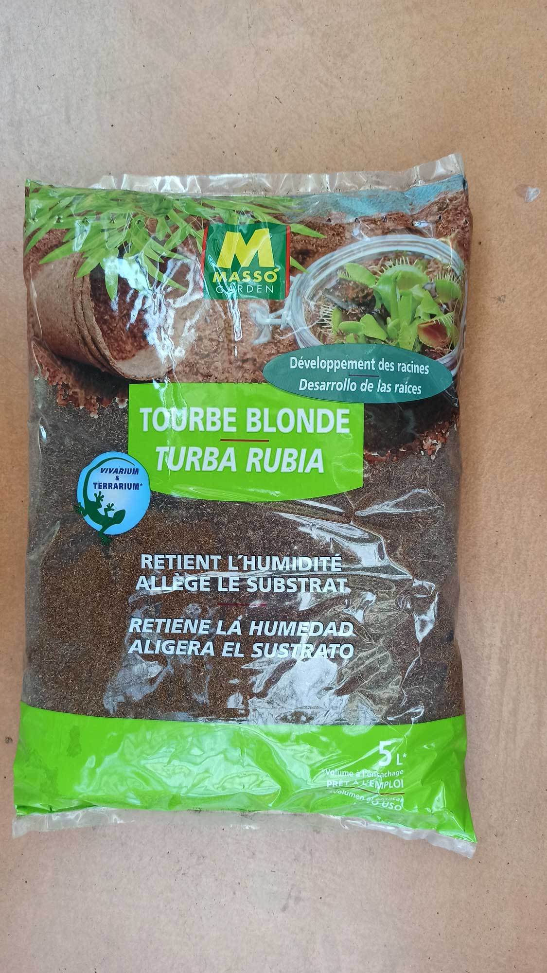 Tourbe blonde - 3L - Plantes Carnivores - Les Dents de la Terre