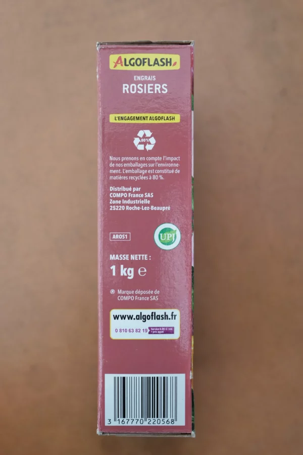 Engrais rosiers 1kg - Algoflash (1) - Produits - Jardi Pradel - Jardinerie et fleuriste à Bagnères-de-Luchon (31)